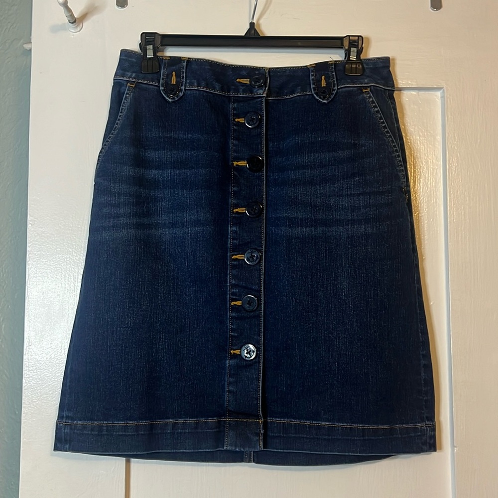 Talbots Denim Skirt Size 2